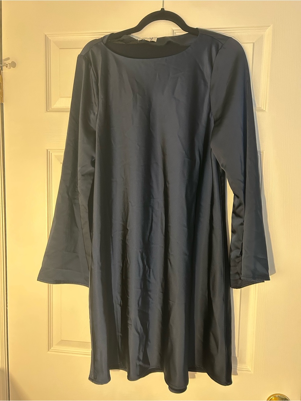 Old Navy Navy Long-Sleeve A-Line Dress